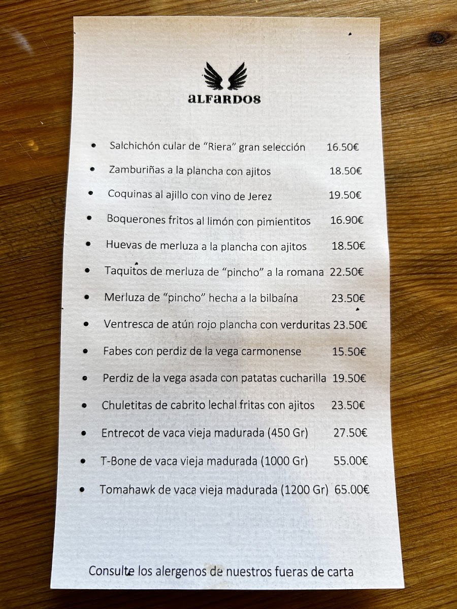 Restaurante La Almazara de Carmona Photo Menu 2