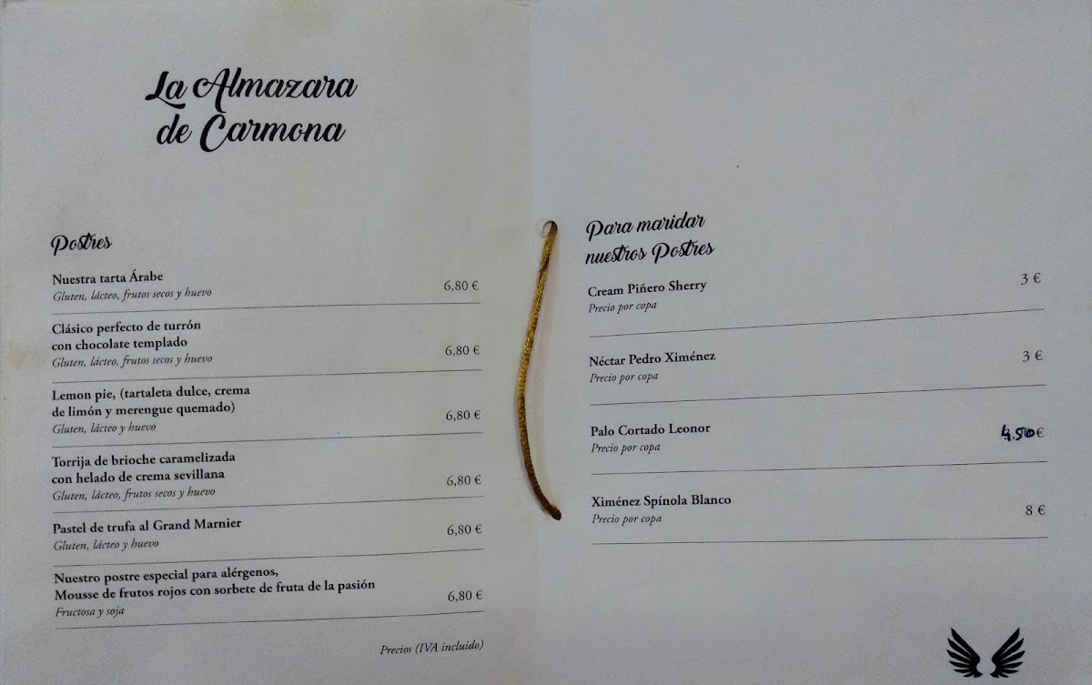 Restaurante La Almazara de Carmona Photo Menu 6