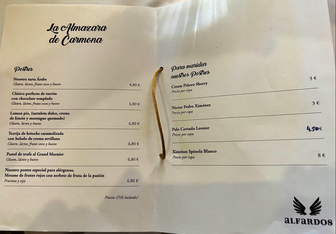 Restaurante La Almazara de Carmona Photo Menu 7
