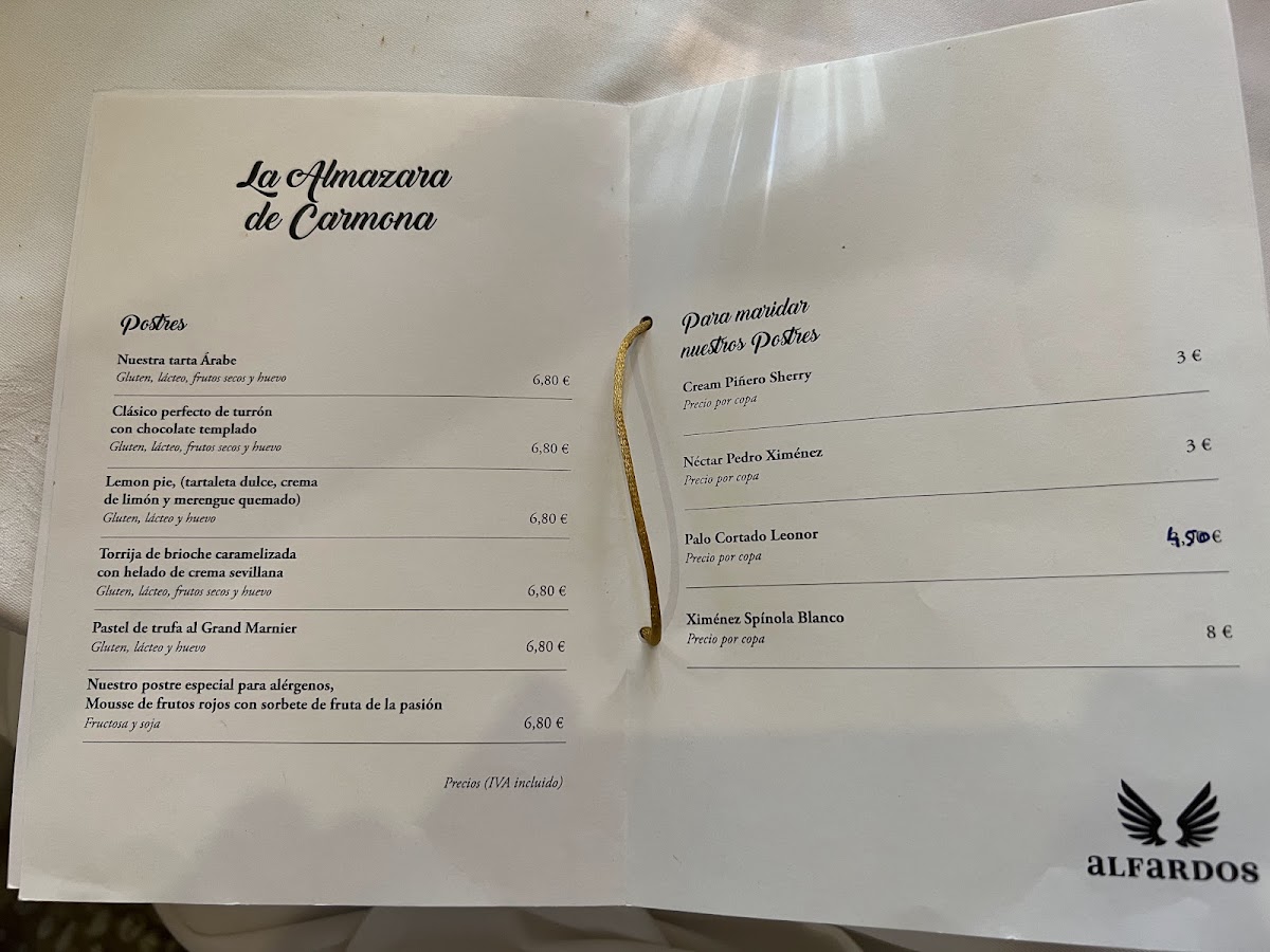 Restaurante La Almazara de Carmona Photo Menu 8