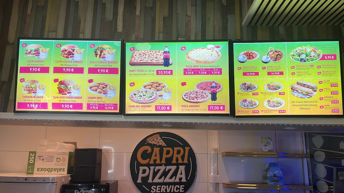 Capri Pizza und Burger Photo Menu 3