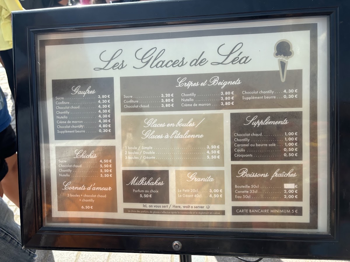 Les glaces de Léa Photo Menu 2
