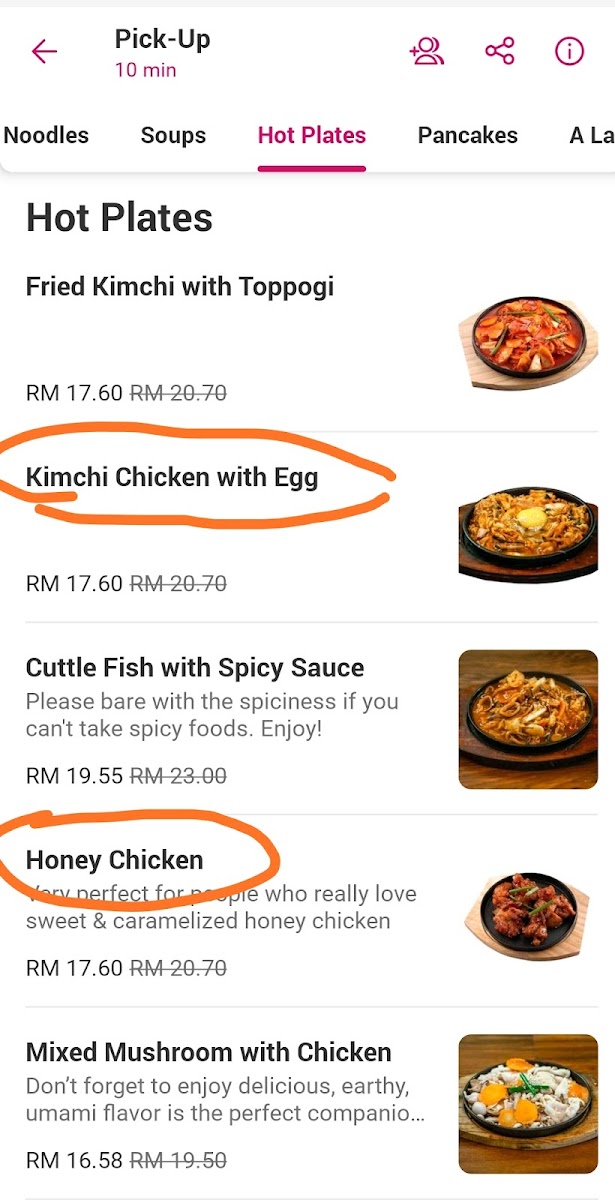 CHE GO Korean BBQ AEON Bandaraya Melaka Photo Menu 1