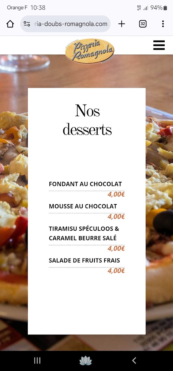 Pizzéria Romagnola Photo Menu 2