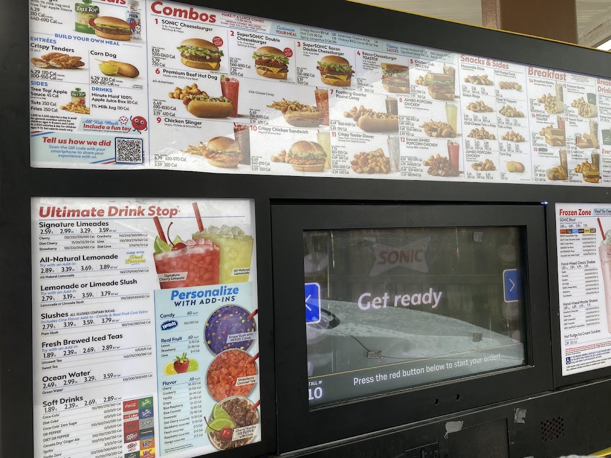 Sonic Drive-In Photo Menu 1