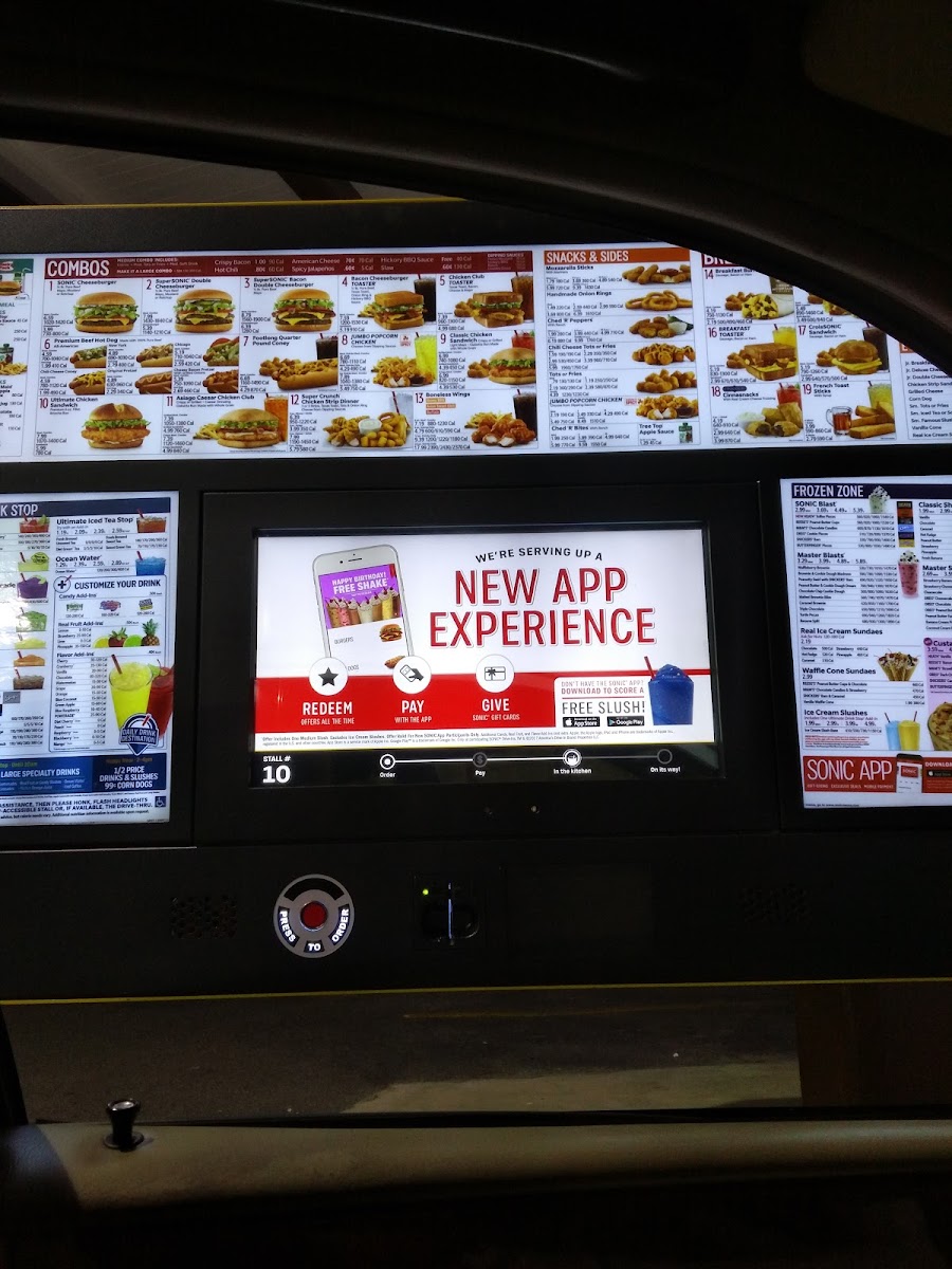 Sonic Drive-In Photo Menu 2