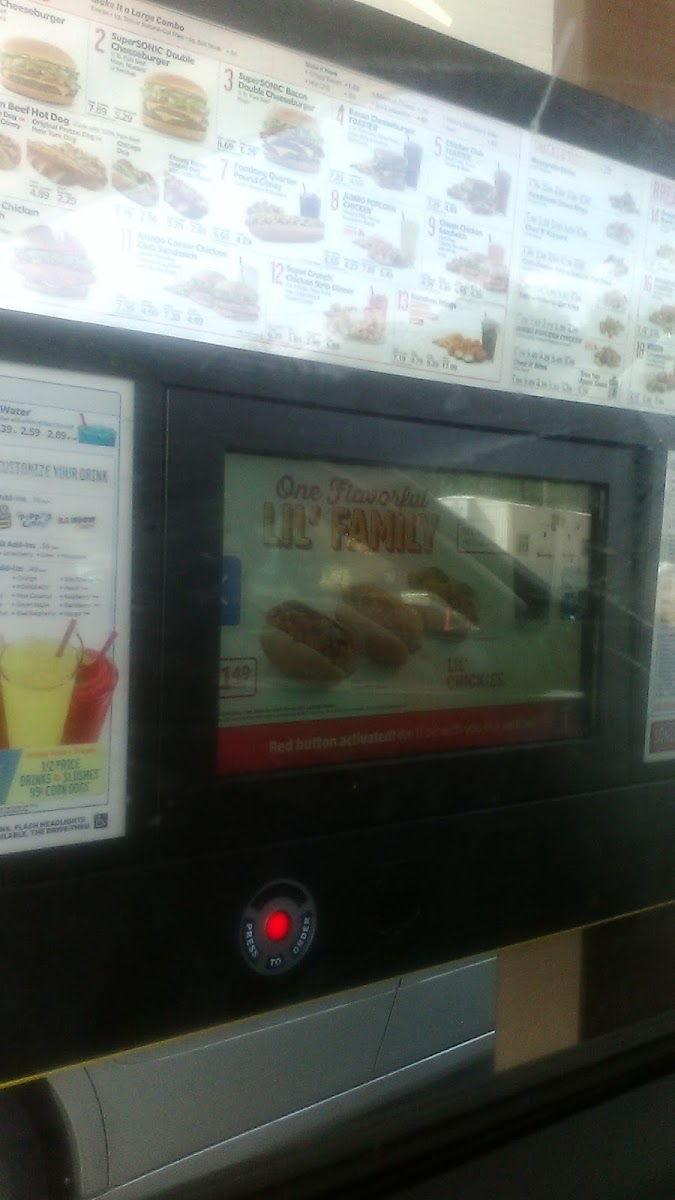 Sonic Drive-In Photo Menu 4