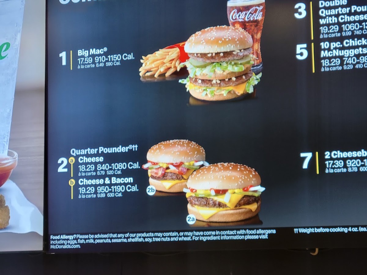McCafe Photo Menu 1