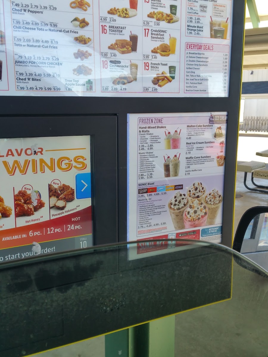 Sonic Drive-In Photo Menu 1
