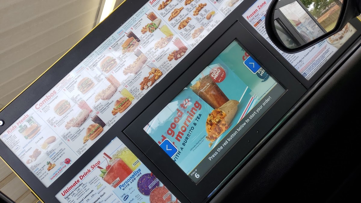 Sonic Drive-In Photo Menu 2