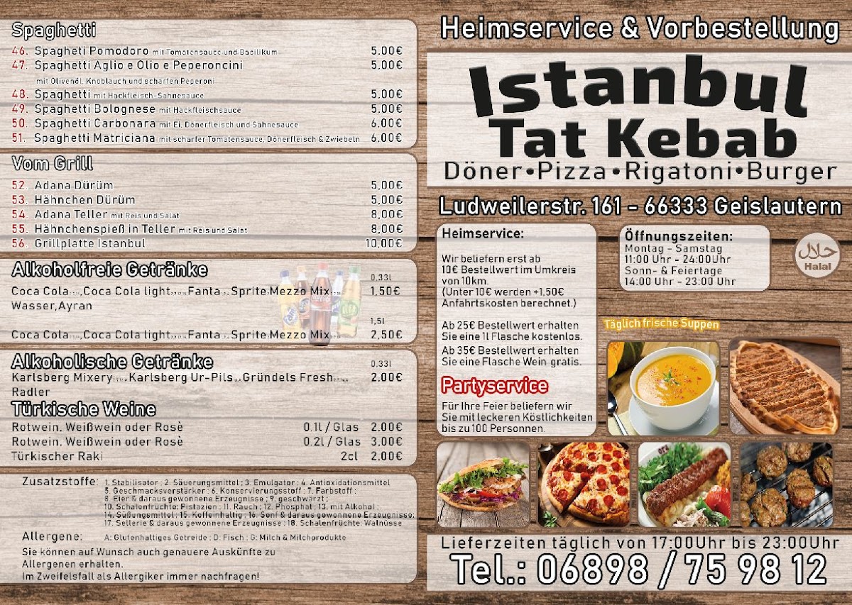 Istanbul Tat Kebab Photo Menu 2