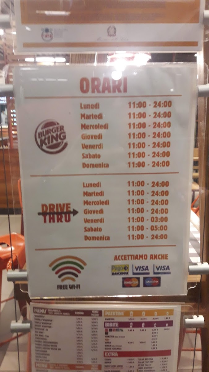 Burger King Photo Menu 1