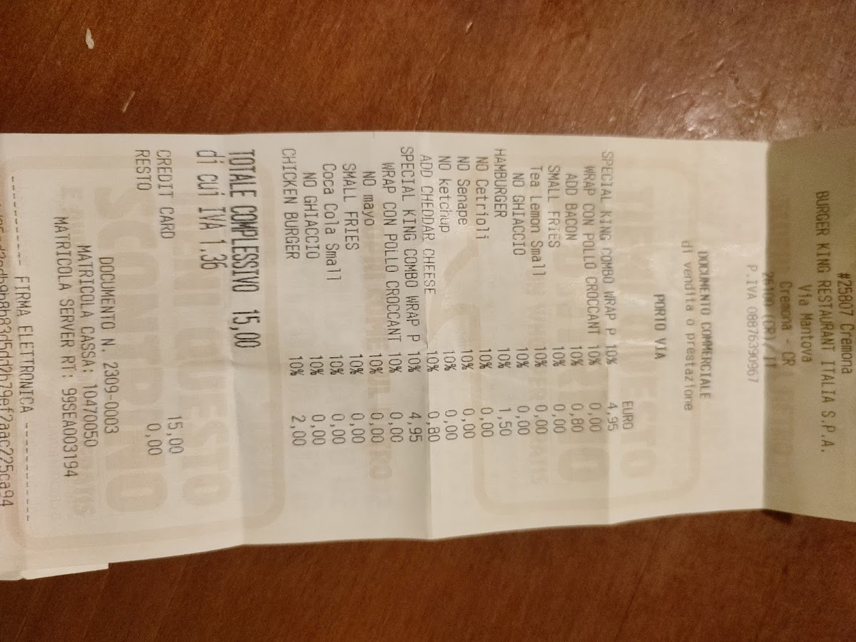 Burger King Photo Menu 10