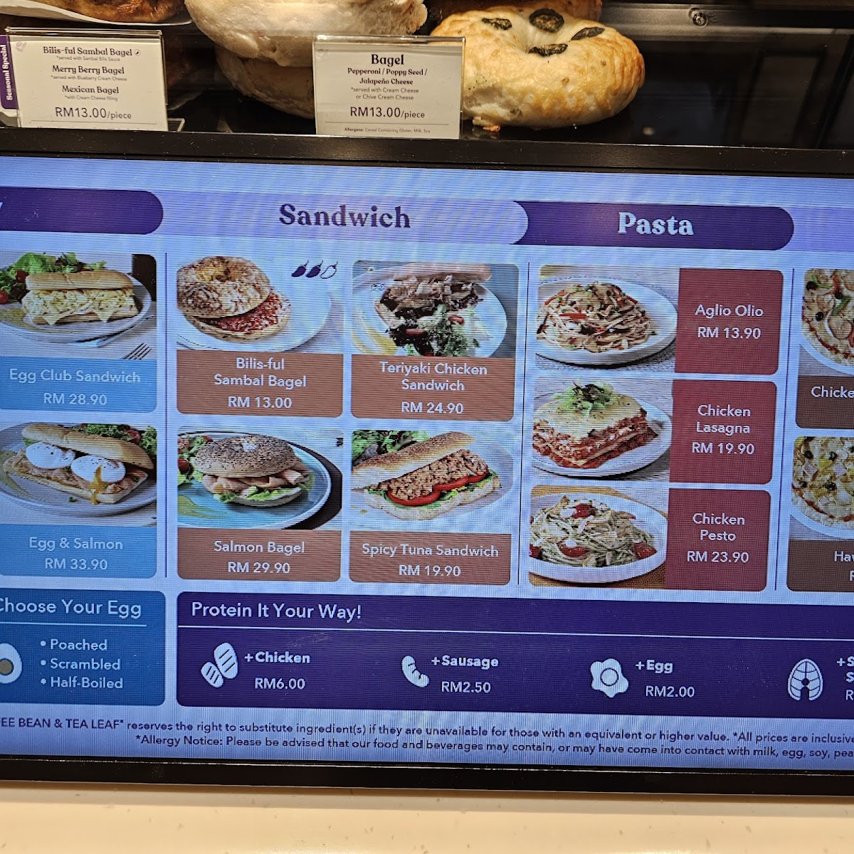 The Coffee Bean & Tea Leaf Photo Menu 1