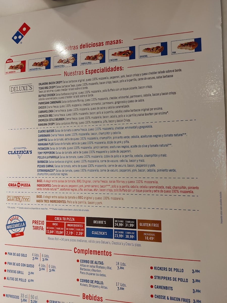 Domino's Pizza Photo Menu 1
