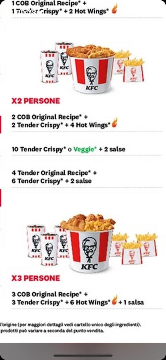 KFC Photo Menu 3