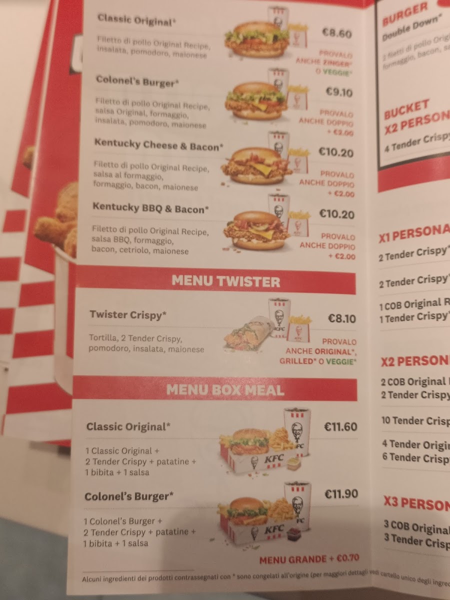 KFC Photo Menu 4