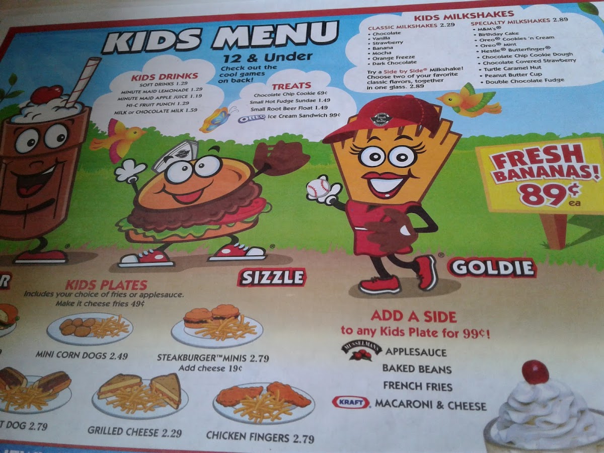 Steak 'n Shake Photo Menu 2