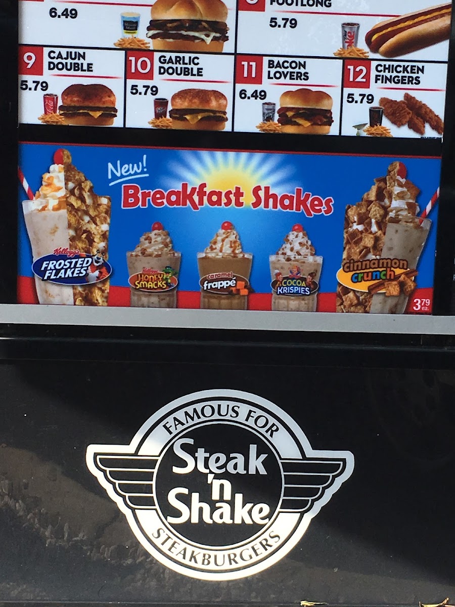 Steak 'n Shake Photo Menu 3