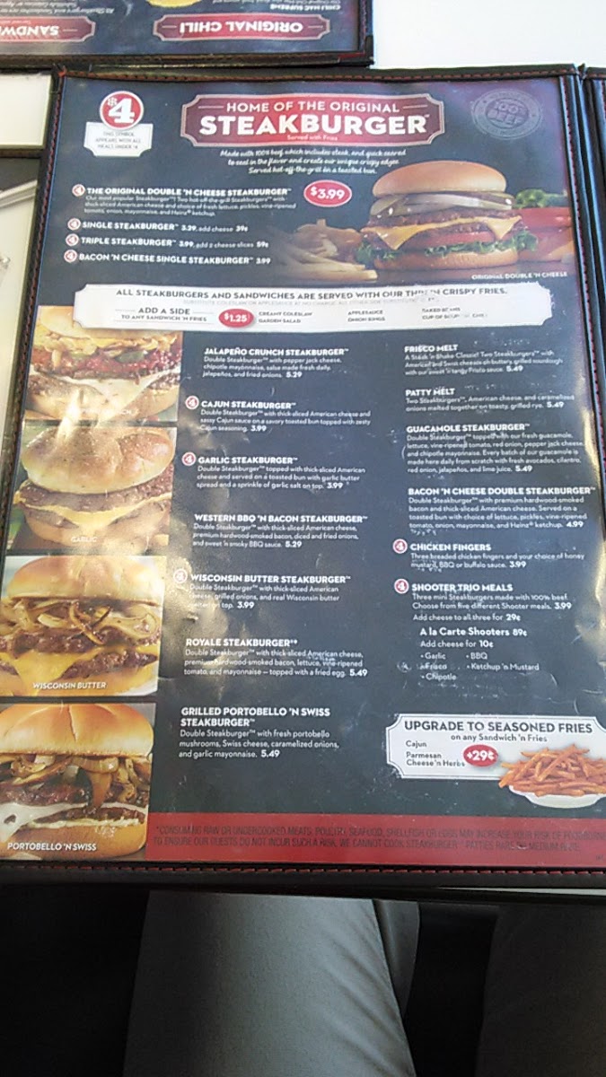 Steak 'n Shake Photo Menu 4