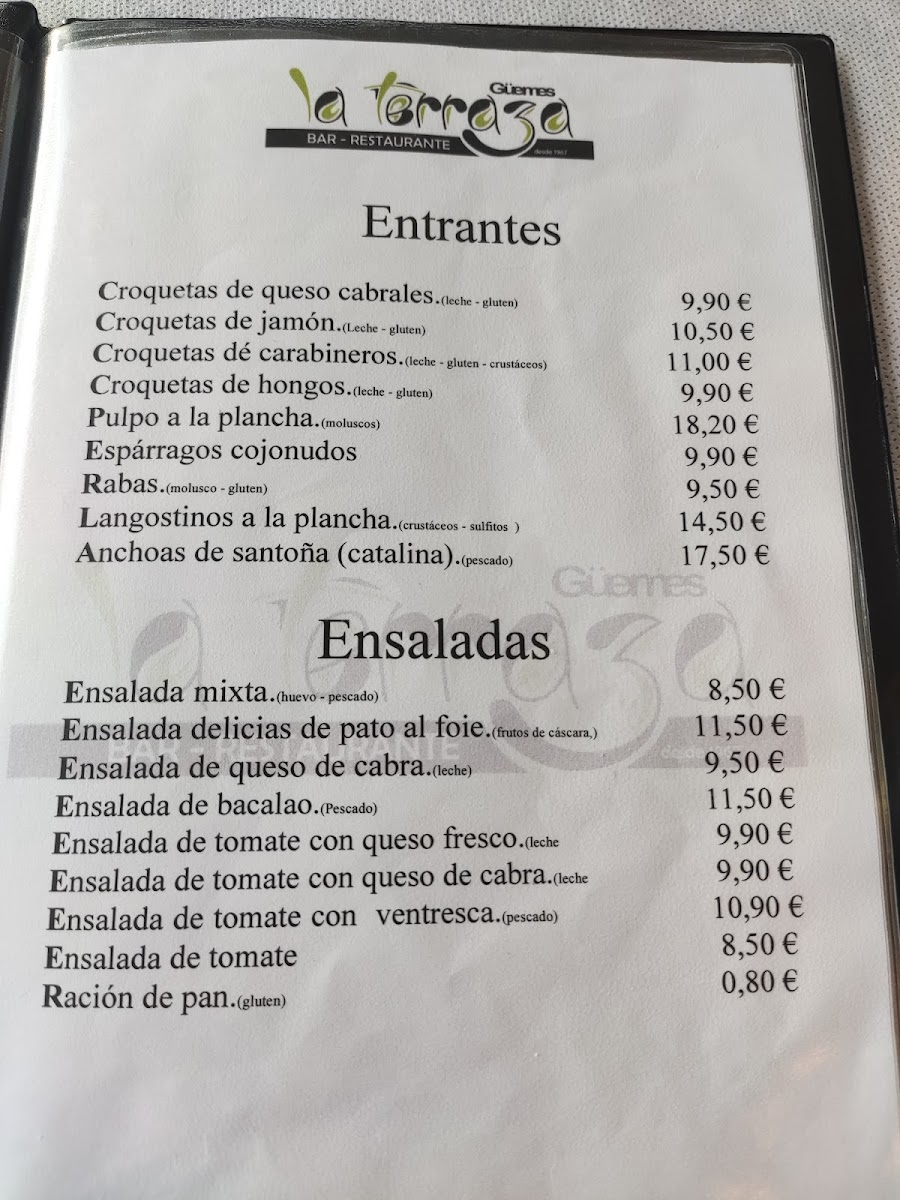 Bar-restaurante La Terraza Photo Menu 3