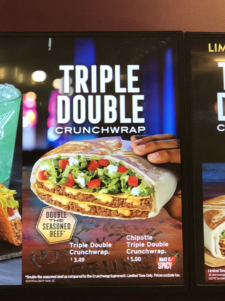 Taco Bell Photo Menu 4