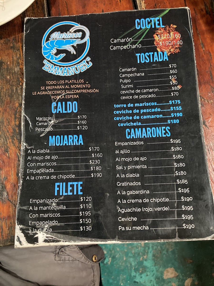 MARISCOS EMMANUEL Photo Menu 2