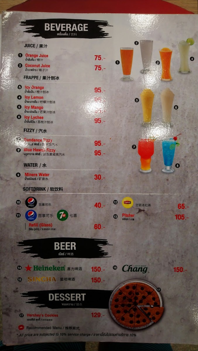 Pizza Hut Photo Menu 9