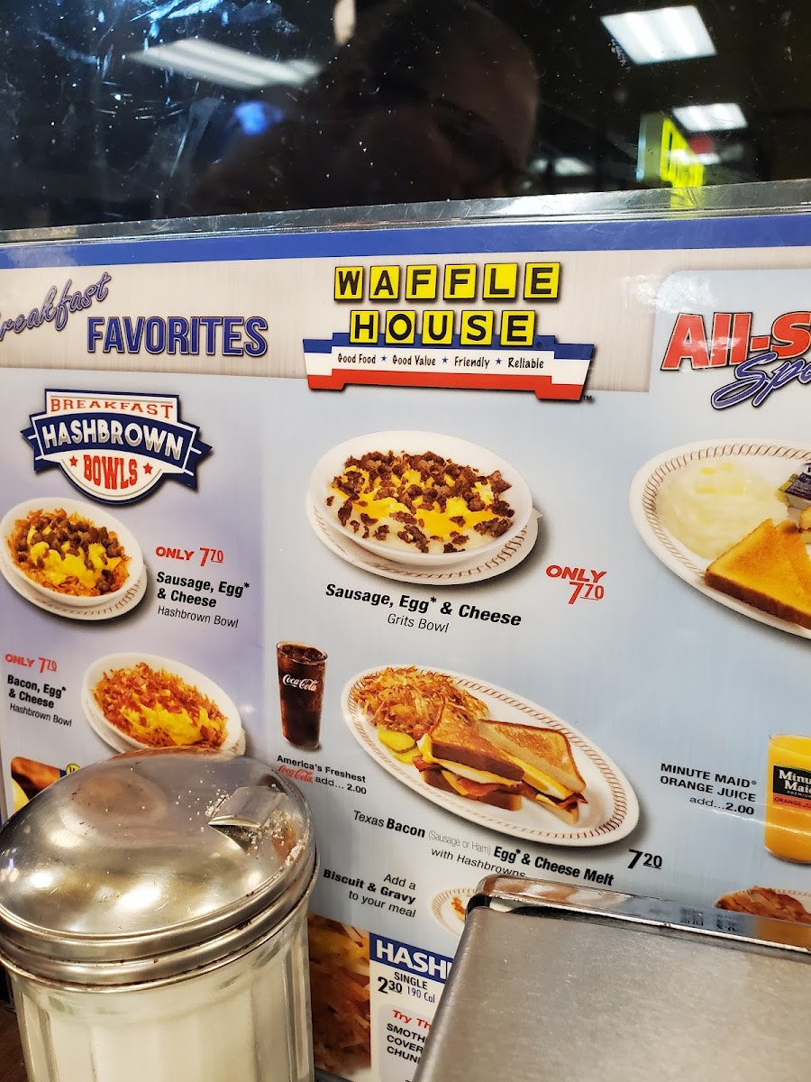 Waffle House Photo Menu 1
