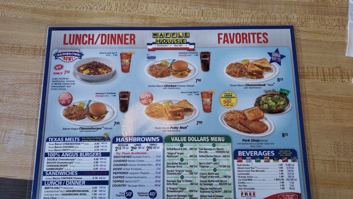 Waffle House Photo Menu 4