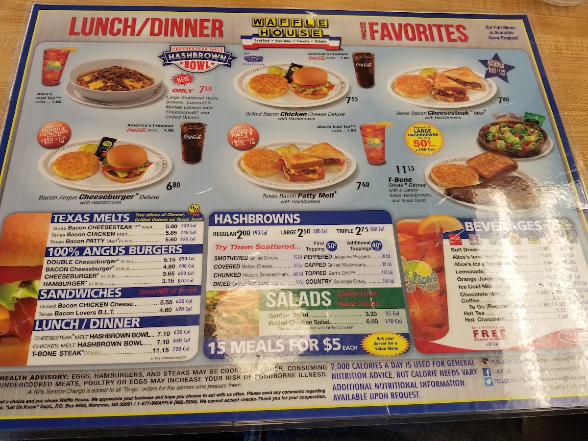 Waffle House Photo Menu 5