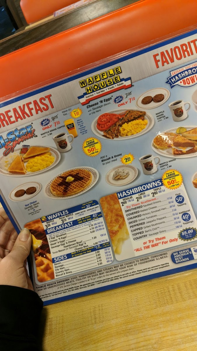 Waffle House Photo Menu 6