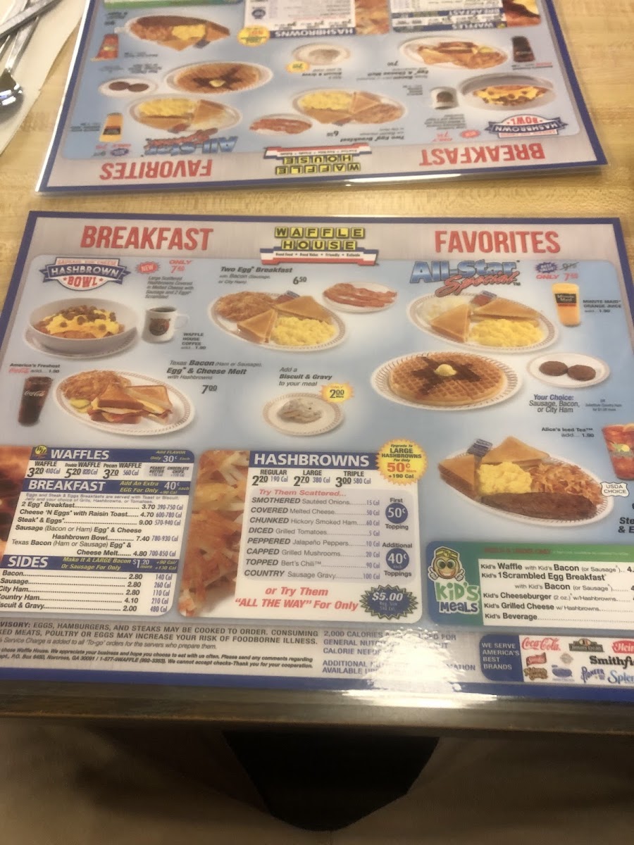 Waffle House Photo Menu 7