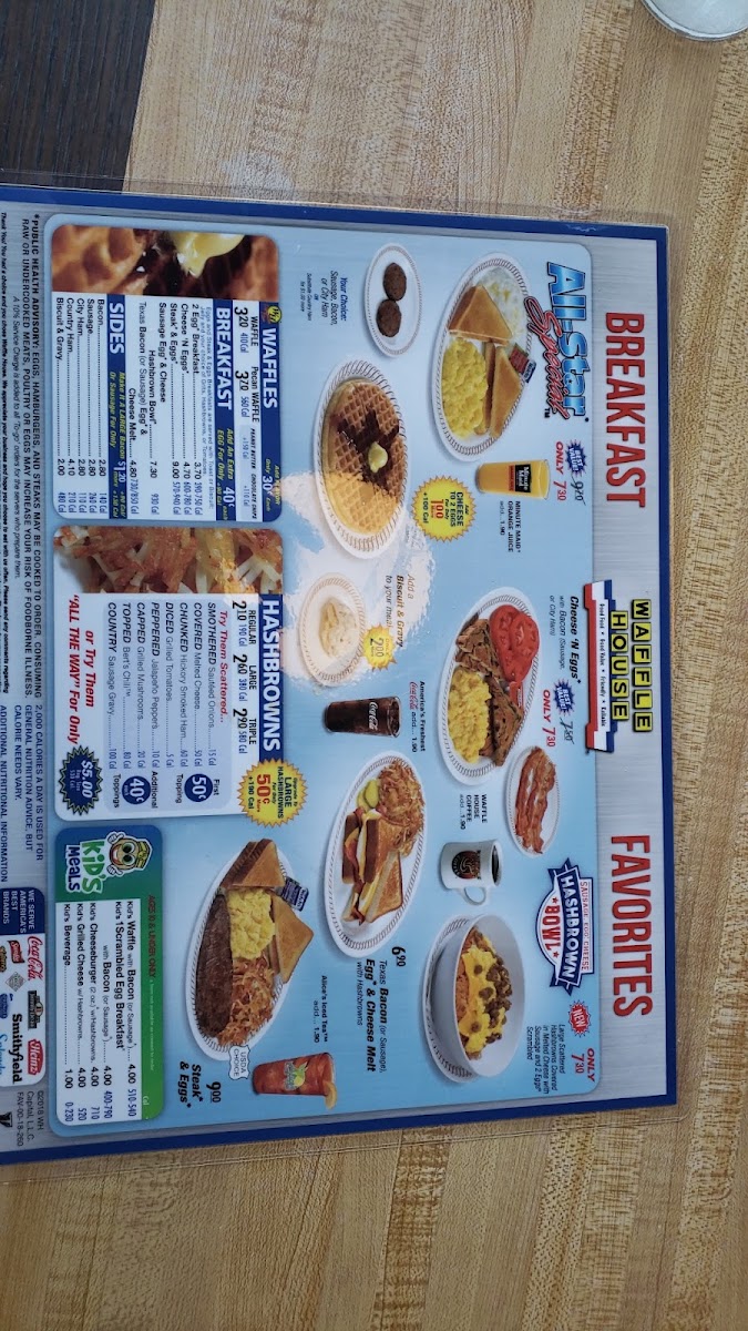 Waffle House Photo Menu 8