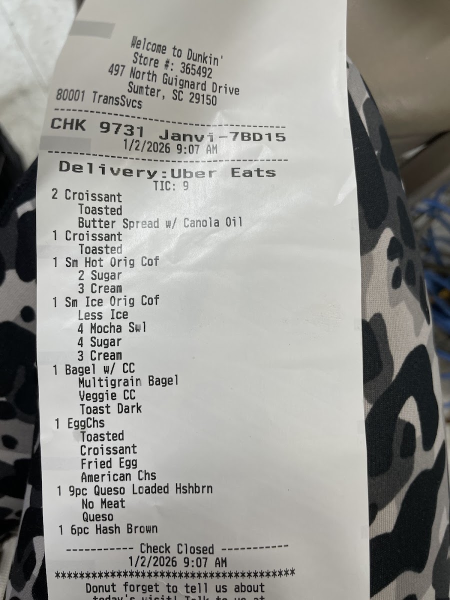 Dunkin' Photo Menu 1