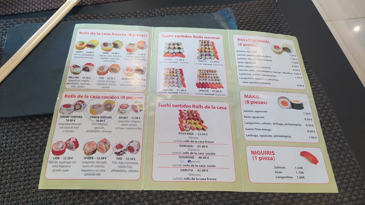 Sushi One Photo Menu 3