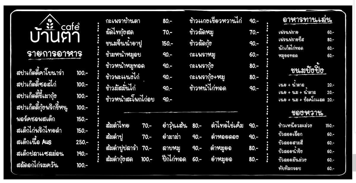 บ้านตาCafe' Photo Menu 8