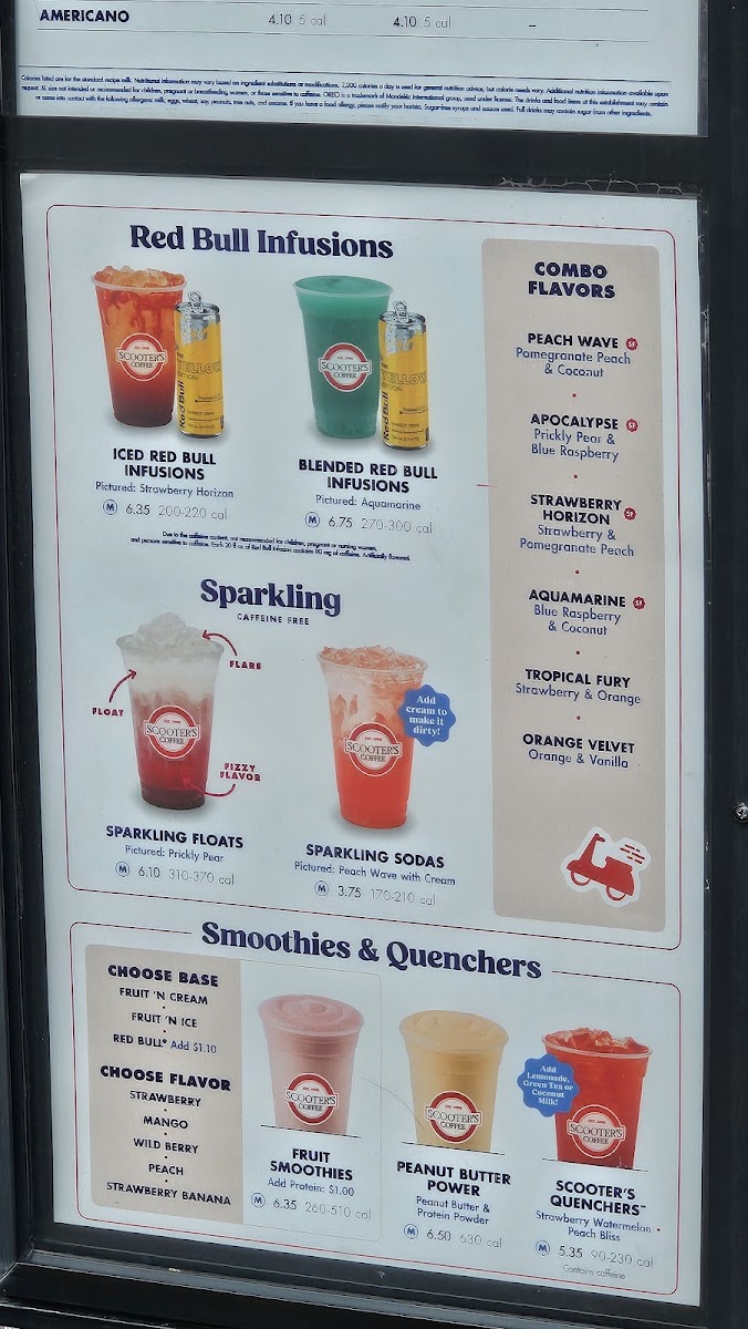 Scooter's Coffee Photo Menu 3
