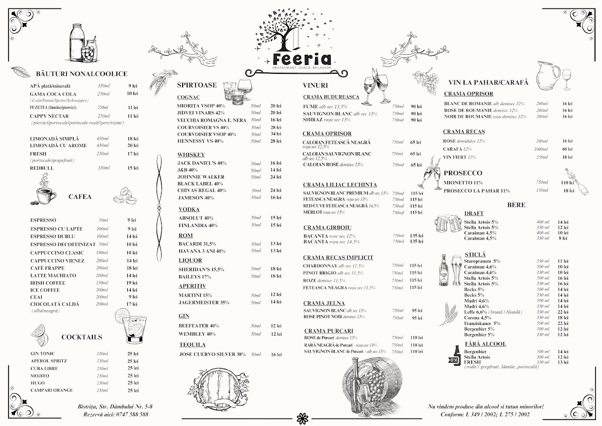 Feeria Restaurant Photo Menu 2
