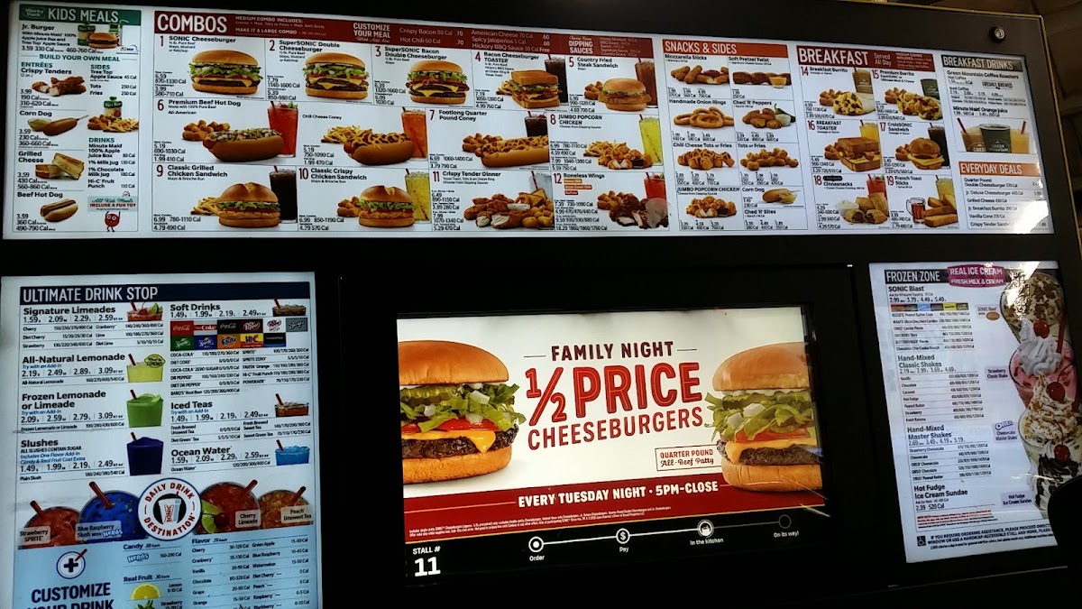 Sonic Drive-In Photo Menu 2