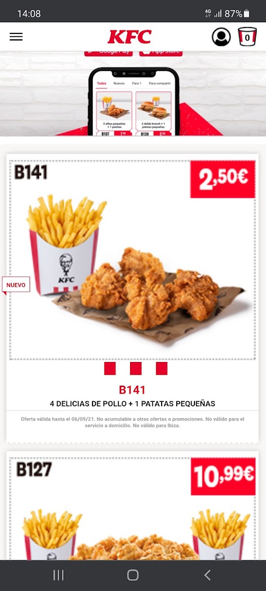 KFC Photo Menu 3
