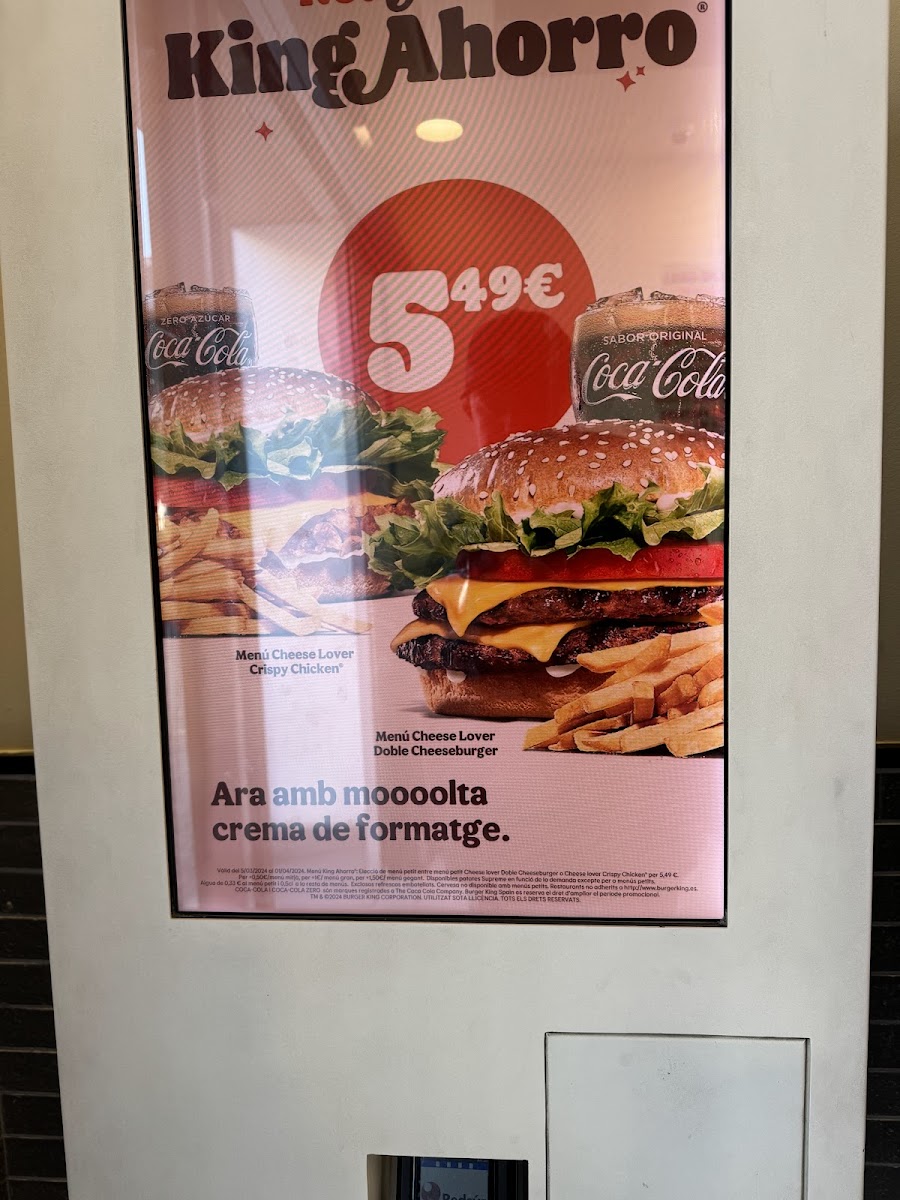 Burger King Photo Menu 2