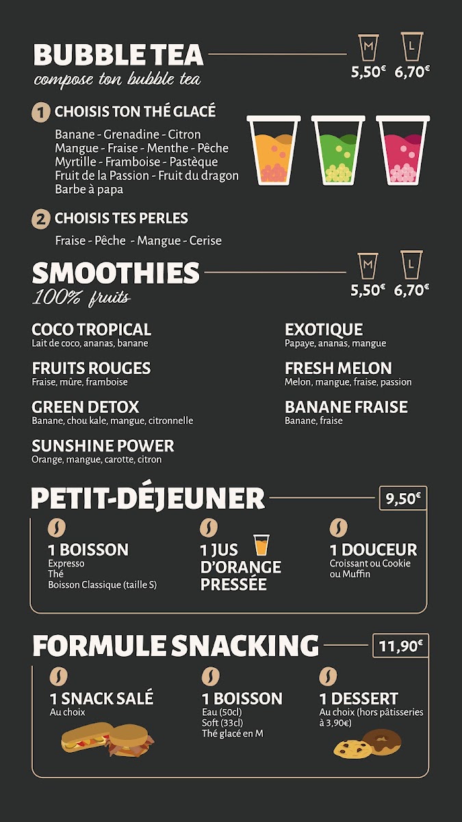 French Coffee Shop Photo Menu 1