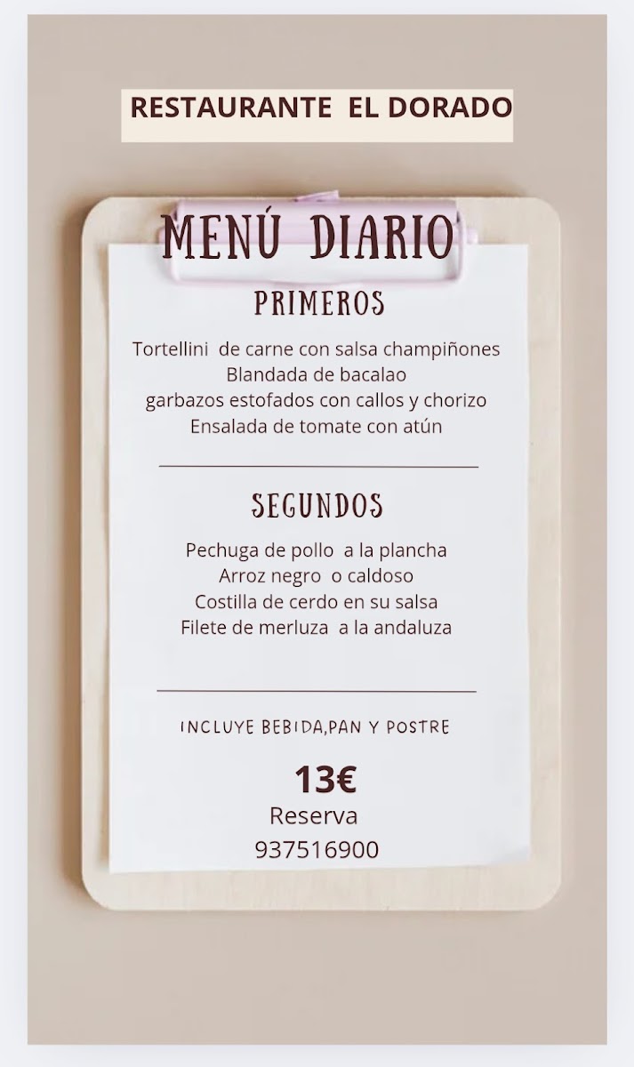 El Dorado Photo Menu 1