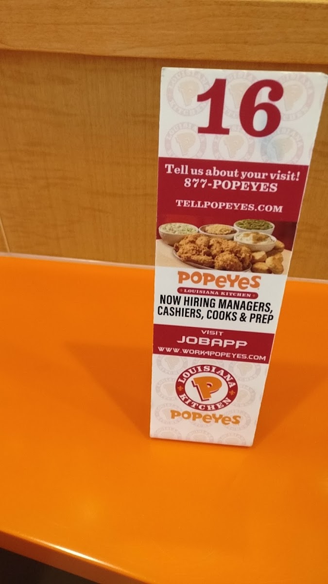 Popeyes Louisiana Kitchen Photo Menu 6
