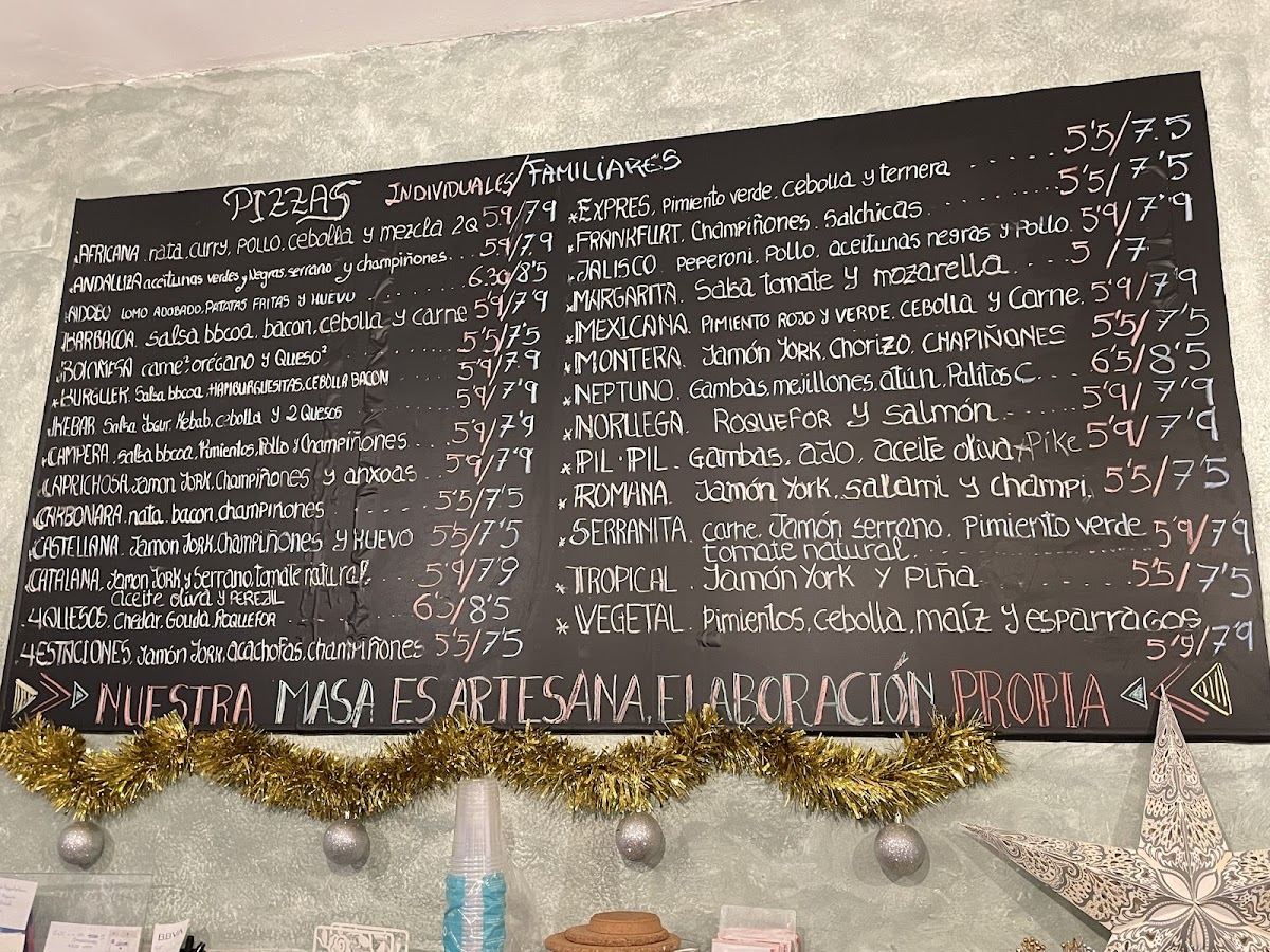 Pizza Express Photo Menu 1
