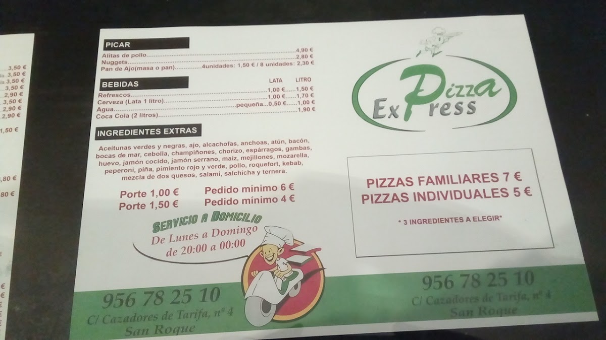 Pizza Express Photo Menu 5