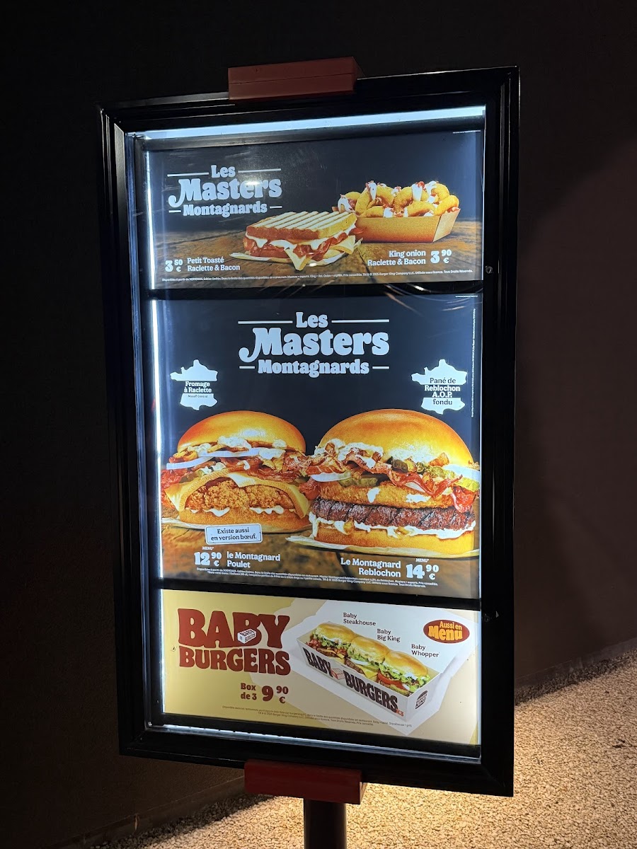 Burger King Photo Menu 1