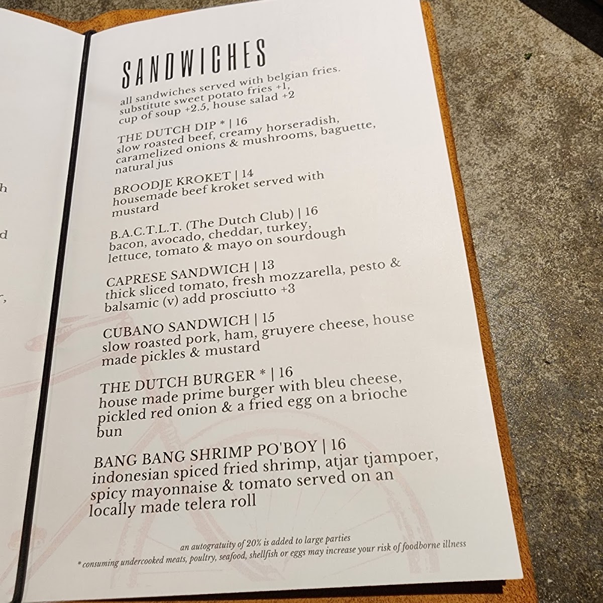 Dutch Bros Coffee Photo Menu 4