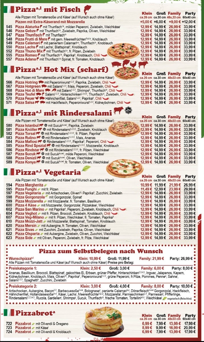 Restaurant Pizzeria Dhillon Photo Menu 2